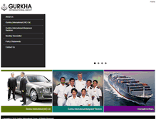 Tablet Screenshot of gurkha.com.hk